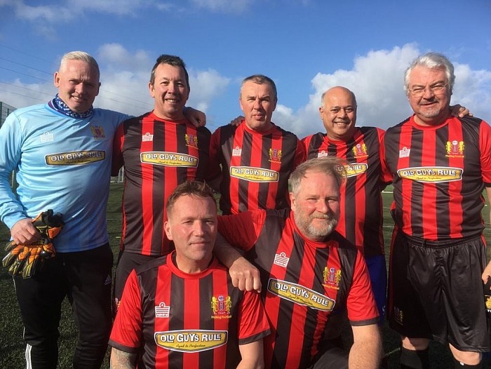 Our proud Troon AFC Walking Football England Trialists.