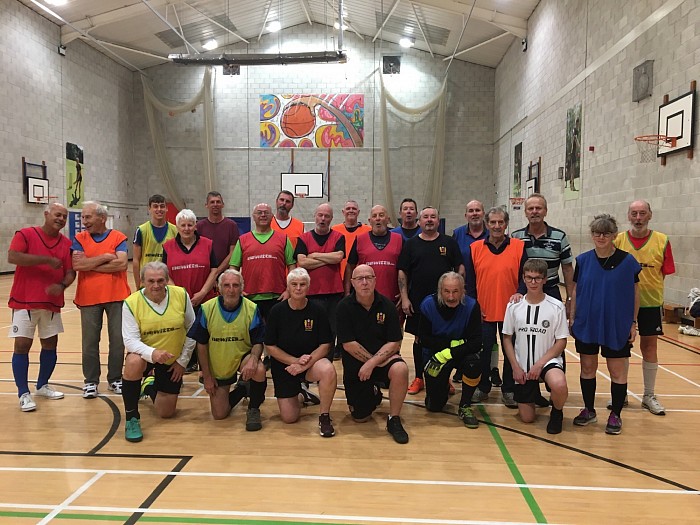 Super turn out for our first indoor session in 28 months!